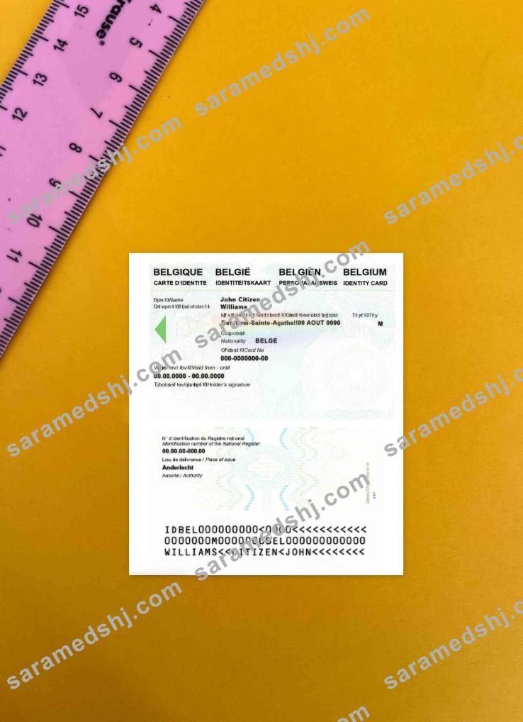 Belgium Identity card photolook